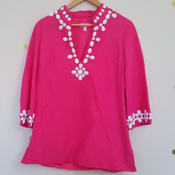 Lilly Pulitzer Tops - Lilly Pulitzer beaded tunic top